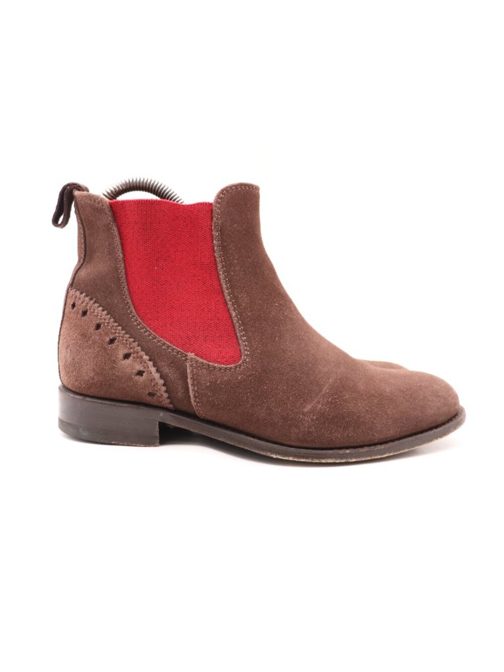 Two24 by Ariat Chelsea Boots Women's Size 6 B Brown Suede Leather Spain Pull On